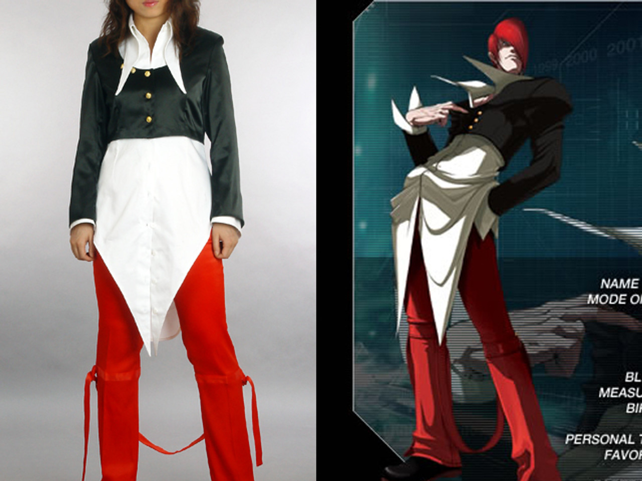 King of Fighters Cosplay: Iori Yagami's Costume set