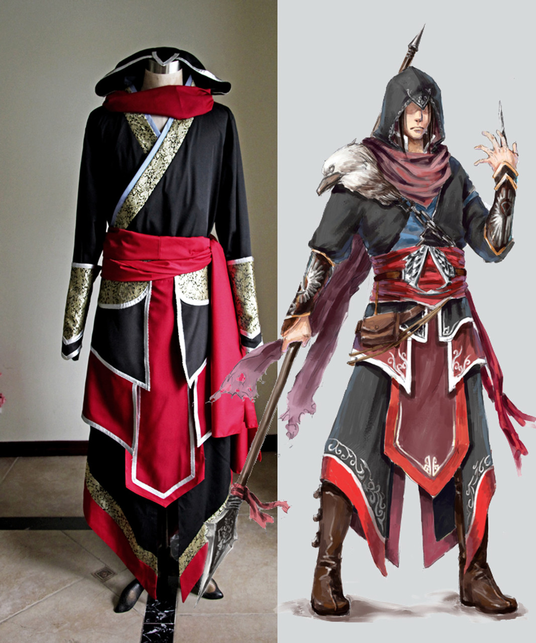 Assassin's Creed Cosplay, Ezio Auditore Costume Outfit Set
