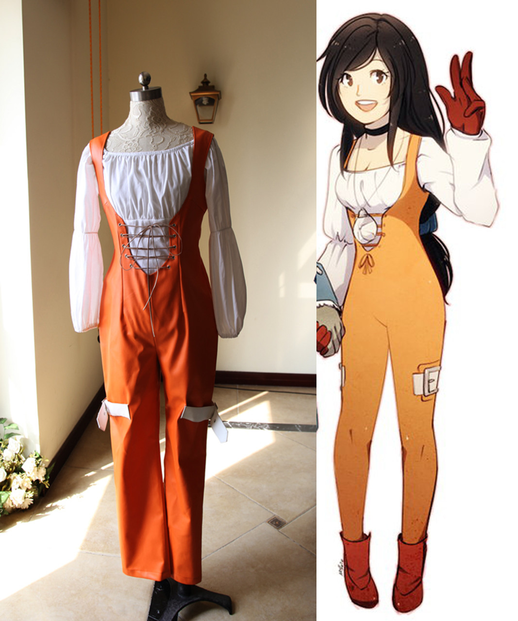 Final Fantasy IX Cosplay Garnet Costume Set Anime Game