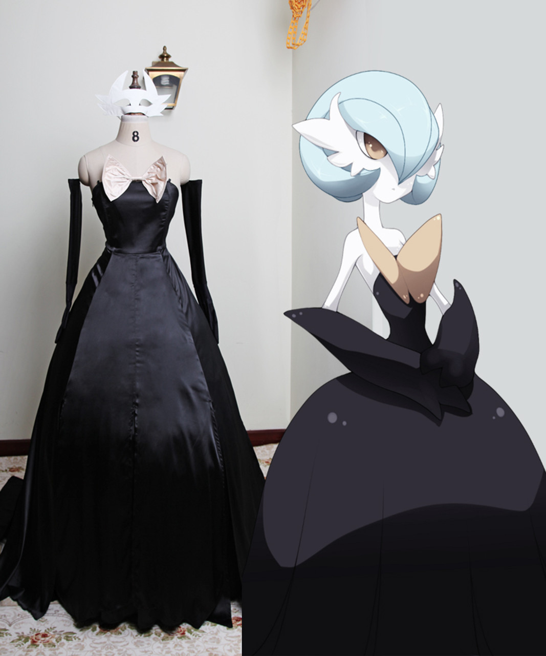 Pokemon Cosplay, Shiny Mega Gardevoir Dress Set