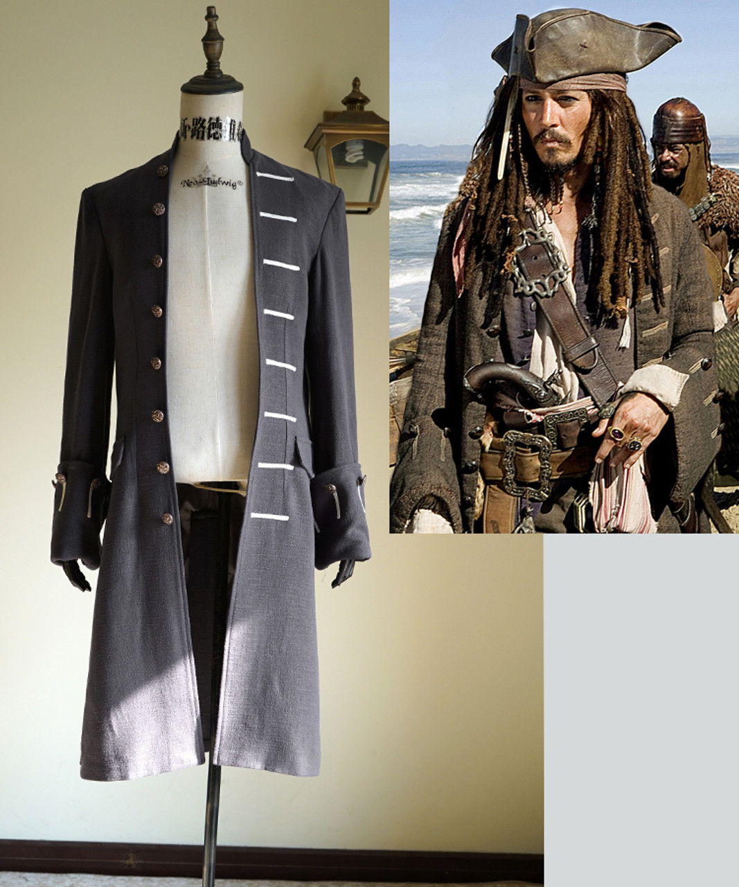 Pirates Of The Caribbean Movie Cosplay Captain Jack Sparrow