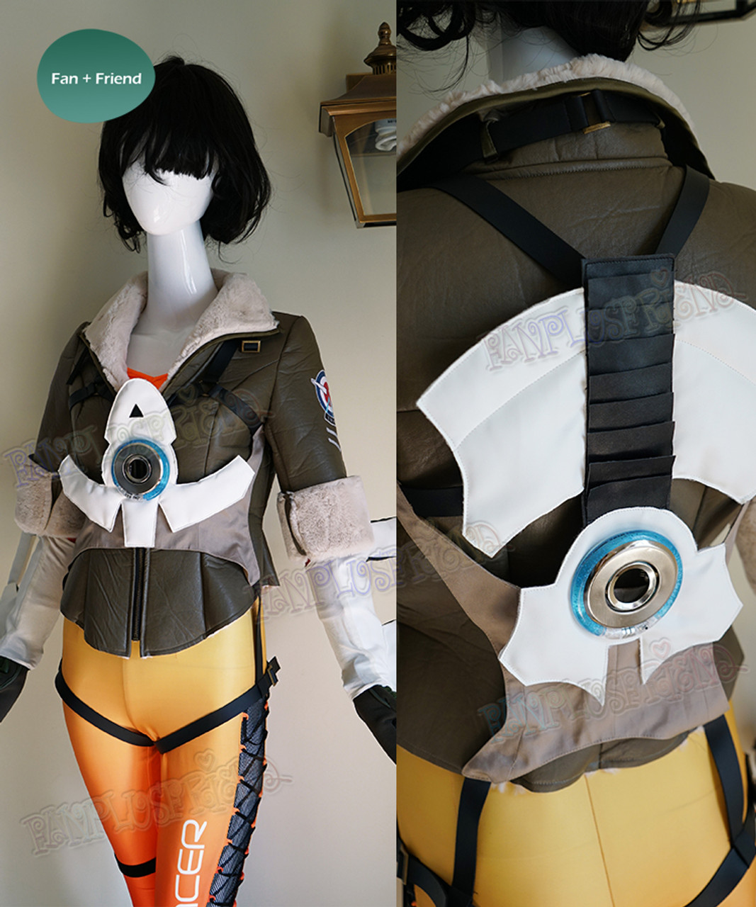 Personalizado overwatch lena oxton tracer cosplay armadura comprar -  AliExpress