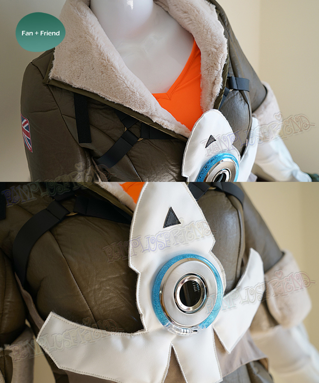 Armadura personalizada de overwatch, cosplay lena oxton tracer, pele de  cadetes, oxton - AliExpress