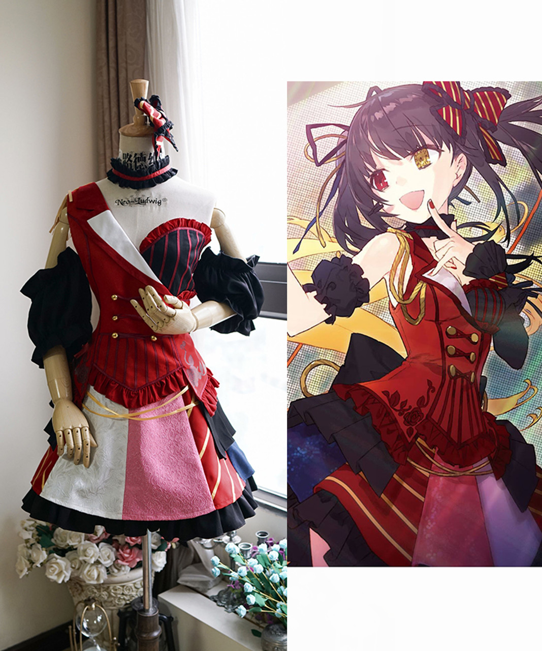 コスプレ衣装 KURUMI Wetrose】In Stock Kurumi SSR Cosplay Costume Tokisaki