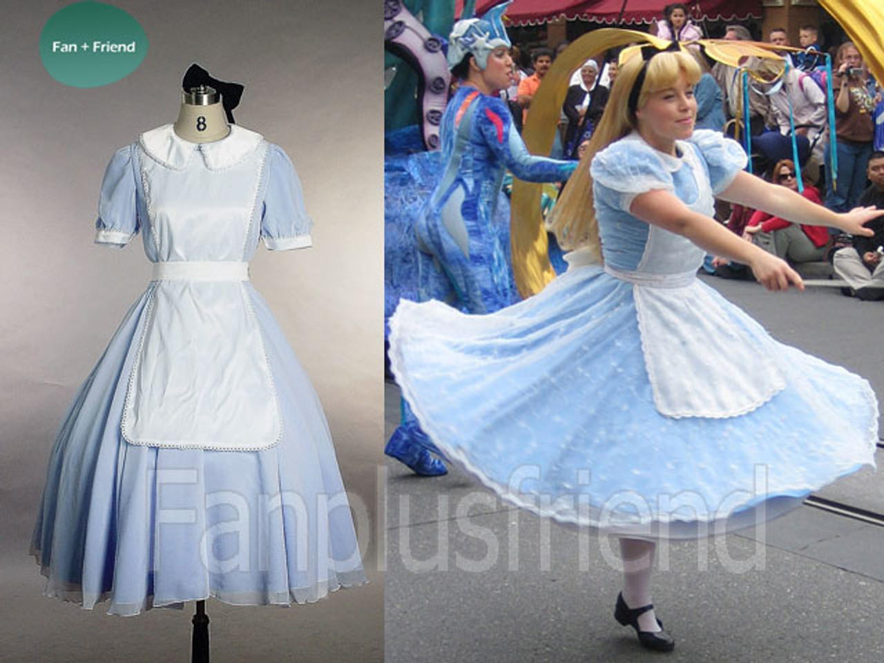 ALICE in Wonderland Dress Alice in Wonderland Custom Costume, Blue
