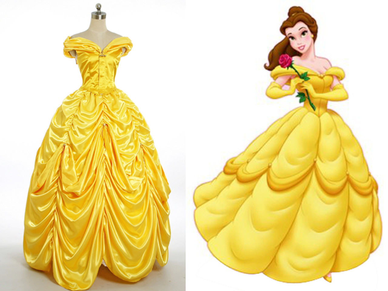 yellow ball gown belle