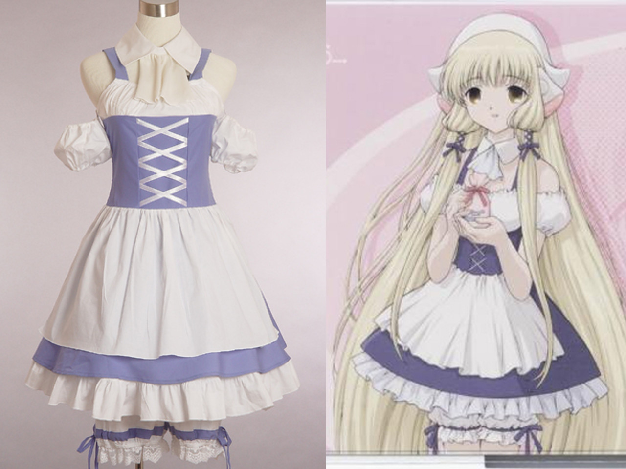 Chobits Cosplay Chii Blue Maid Costume Chobits Cosplay Chii Blue Maid Costume
