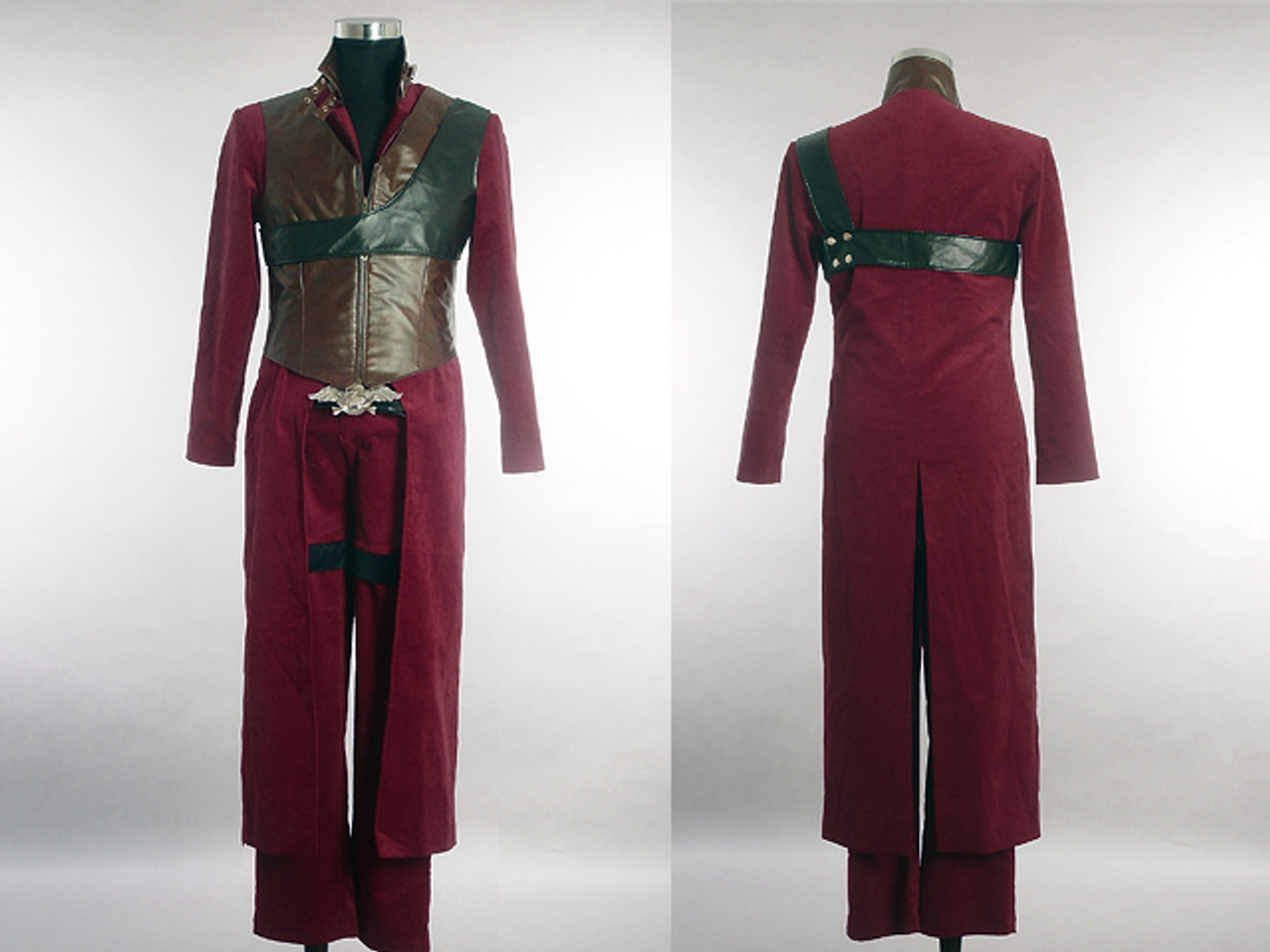 Devil May Cry 3 Dante Cosplay Costume Red Coat Gaming 