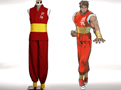 Street Fighter Alpha Cosplay, Guy Costume Set