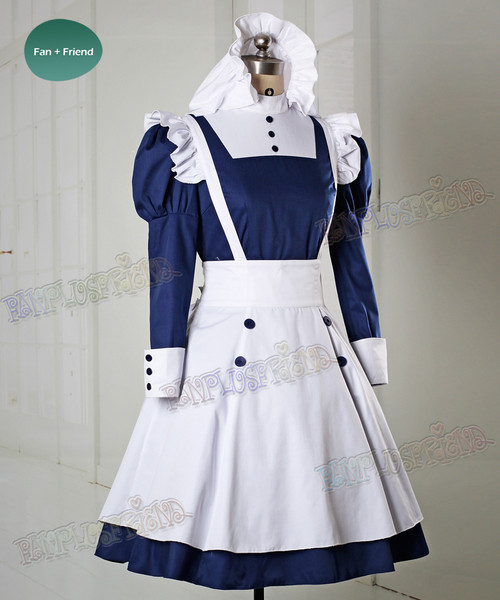 Black Butler Kuroshitsuji Cosplay Mey Rin Costume Maid Uniform