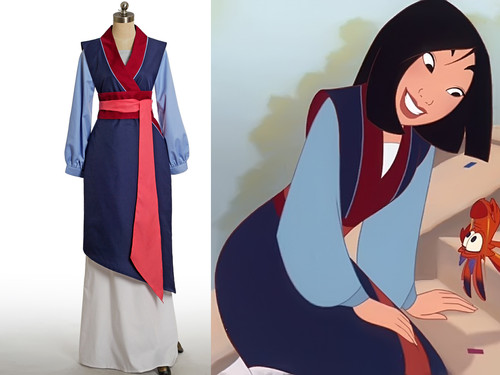 Disney Mulan Cosplay, Mulan Costume Outfit