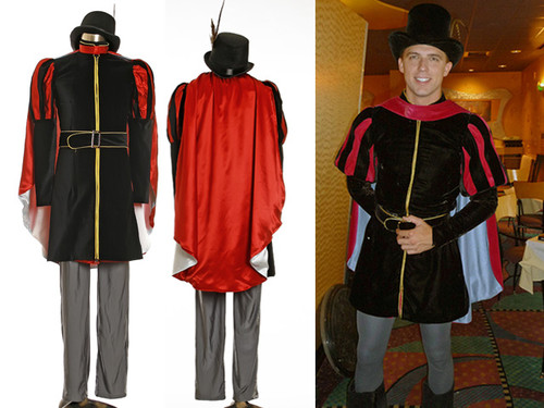 Disney Sleeping Beauty Cosplay, Prince Phillip Costume Renaissance Italian Doublet Set