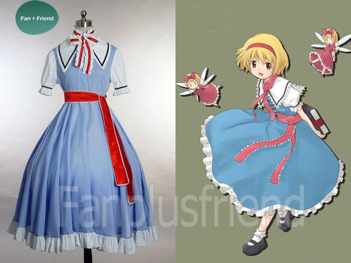 Touhou Project, Imperishable Night Cosplay, Magician Alice Margatroid Outfit Costume