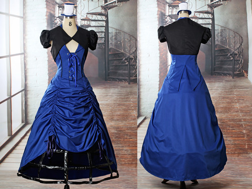 Doctor Who Inspired Cosplay Gothic Steampunk Lady Outfit Set