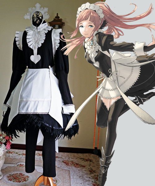 Fire Emblem Fates Cosplay, Felicia Maid Costume Set