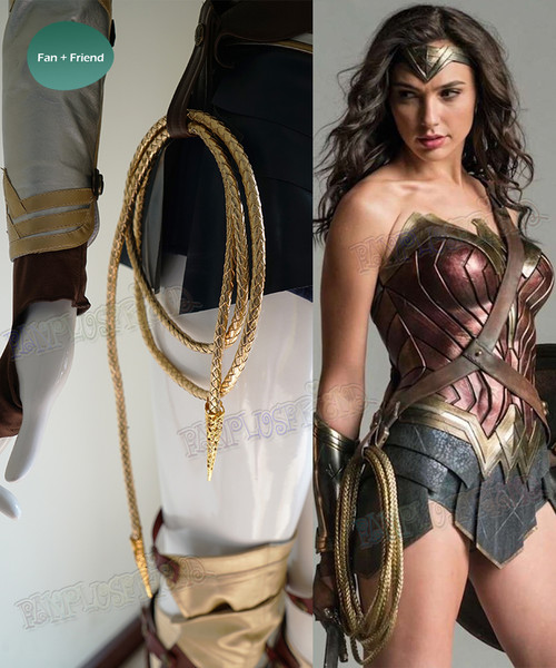 Wonder Woman Costume Cosplay Accessory, Golden Lasso of Truth LASSO