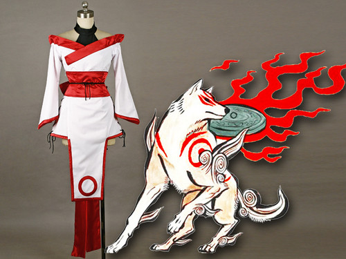 Okami Inspired Cosplay, Okami Amaterasu Costume Set