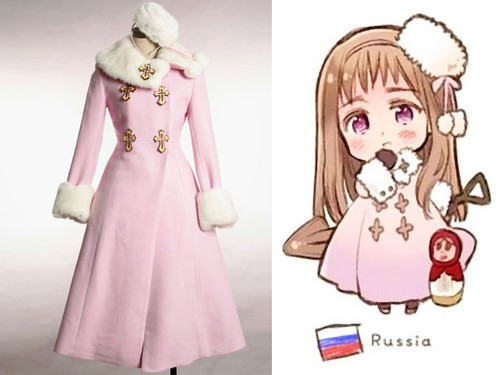 Ivan Braginsky (female, Russia), APH Hetalia, Axis Powers, Fine Wool Coat
