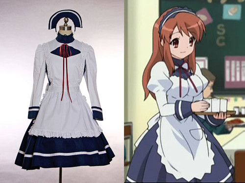 The Melancholy of Haruhi Suzumiya Cosplay, Tsuruya Cafe Maid Outfit