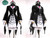 Rozen Maiden Cosplay, Suigintou Costume*6pcs Outfit