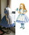 Alice's Adventures in Wonderland Cosplay, Alice  (Novel Illustration)  Dress & Apron Costume Set