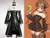 Gothic Witch Girl Cosplay Faux Leather Outfit Set