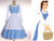 Disney Beauty and the Beast Cosplay,Belle 3pcs Outfit