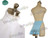 Optional items:
   blouse, made by cotton in white, stand collar, frilly cuffs $28.00;
   cotton bustle with small pillow in matched color, P00002 $30.00