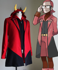 Pokemon ORAS Cosplay Magma Leader Maxie Costume Jacket & Vest