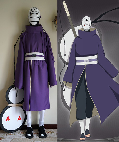 Naruto Cosplay Akatsuki Ninja Tobi Obito Madara Uchiha 