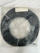 Grandmax Cat6 STP Solid 24AWG 4PR Shielded CMR Black 297FT