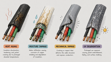 Common Causes of Cable Failure: Heat, Moisture, Damage
