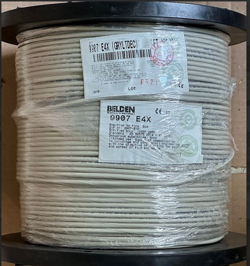 Belden 9907 E4X500 RG58 Thinnet Ethernet 10Base2 1x500FT
