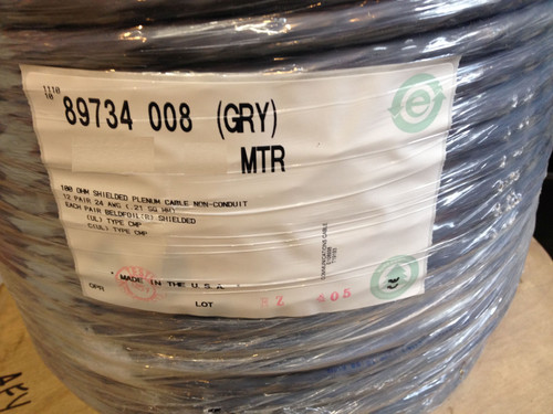 Belden 89734 008250 12 Pairs AWG 24 Multi-Pair Snake Plenum Cable Wire, 250 FEET