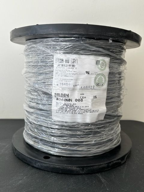Belden 8760MN, SpaceMaker, 1 Pair 18 AWG, Shielded PVC 500 FT