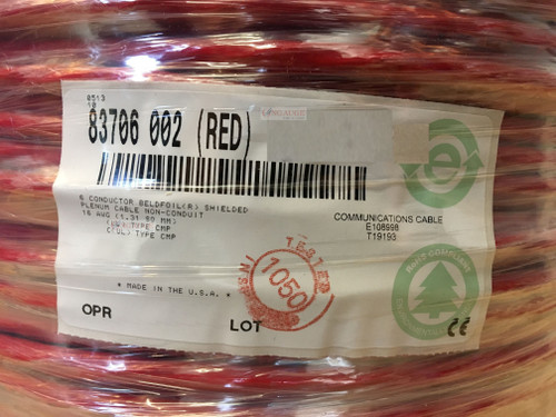 Belden 83706 002 Cable 16/6 Shielded #16 Wire FEP Plenum High Temp 25 FEET