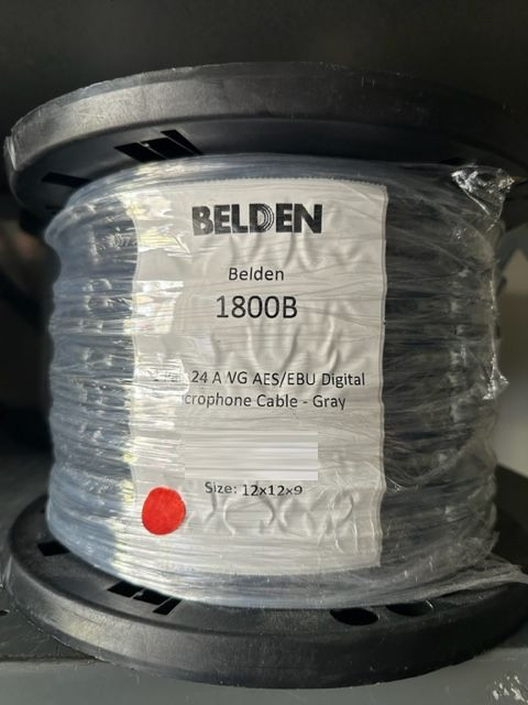 Belden 1800B 24/1PR Digital Audio Foil Shield CMR 1000FT