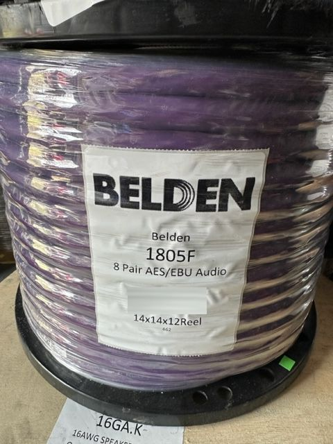 Belden 1805F 24/8PR Audio Snake Indiv Shld CMG 50FT