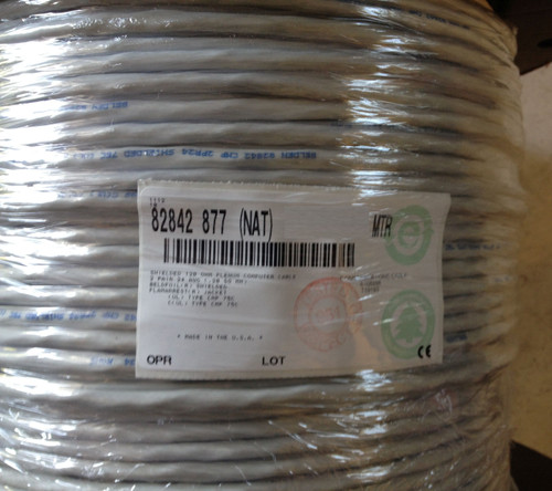 Belden 82842 8775250 Cable RS-485 Wire POS Plenum 24/2 Pairs 250 FT