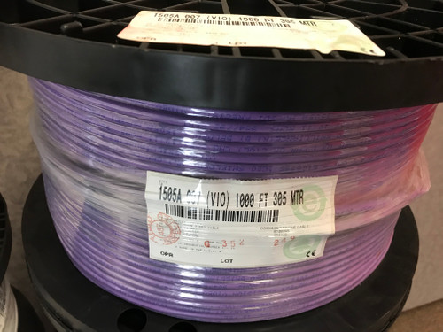 Belden 1505A, 75 Ohn SDI Coax RG59 CMR Violet, 1000 Feet