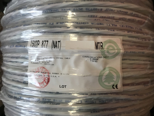 Belden 1502P 877500 Touch Panel Control Plenum Cable Wire 500 FT