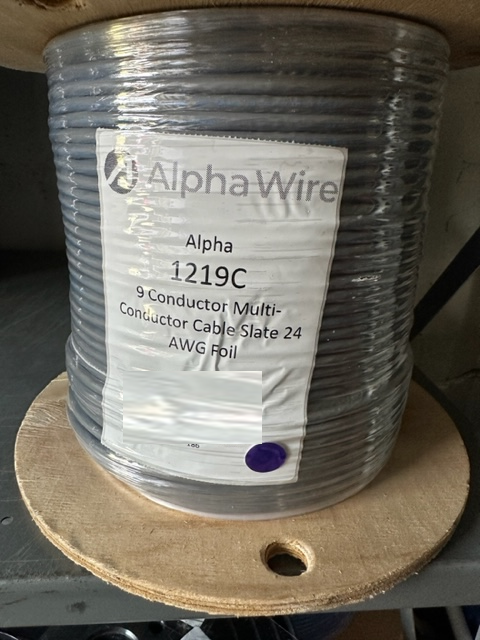 Alpha Wire 1219C 24/9C Shielded CM 100FT