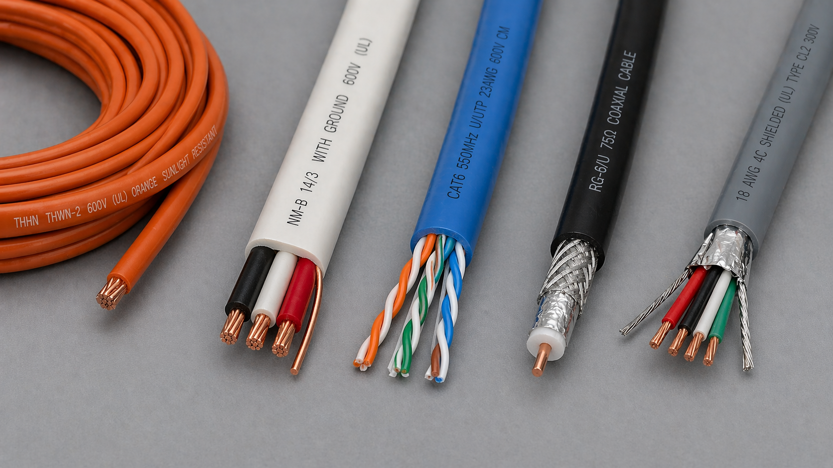 Types of Electrical Wire and Cable: Categories and Uses - OngaugeCable.com