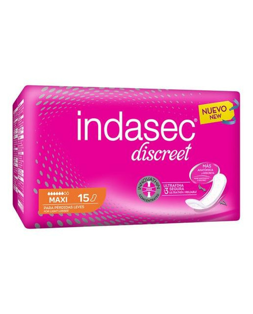 Indasec compresa incontinencia maxi b 15 unidades