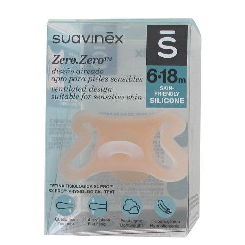 Suavinex chupete silicona fisiológico sx pro zero zero 6-18 meses