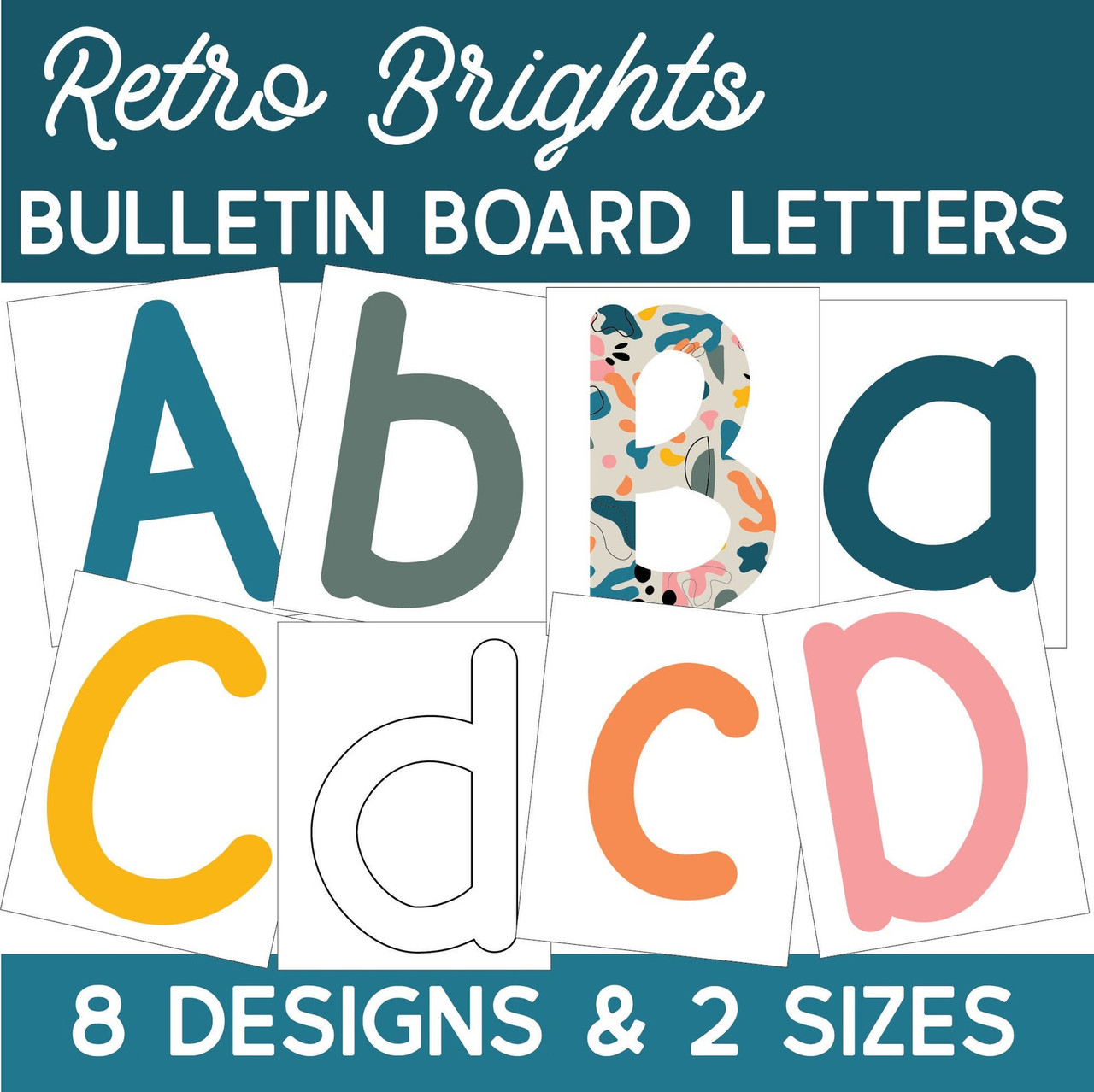 Teaching Tree Teacher Resource Bulletin Board Die Cut Letters RED 4 inch