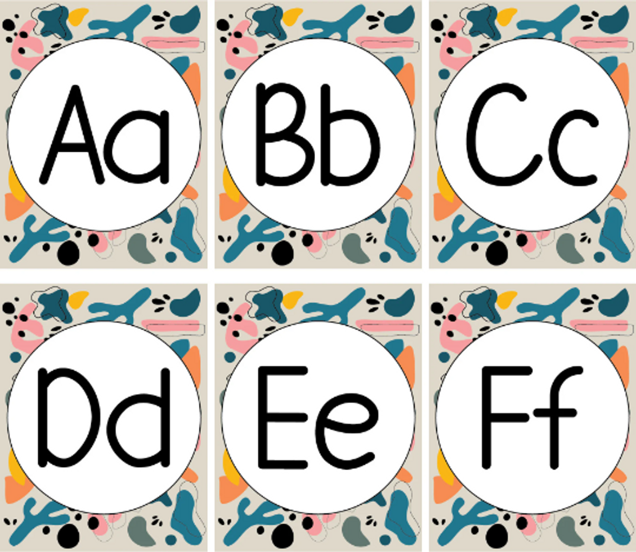 Printable Alphabet Posters