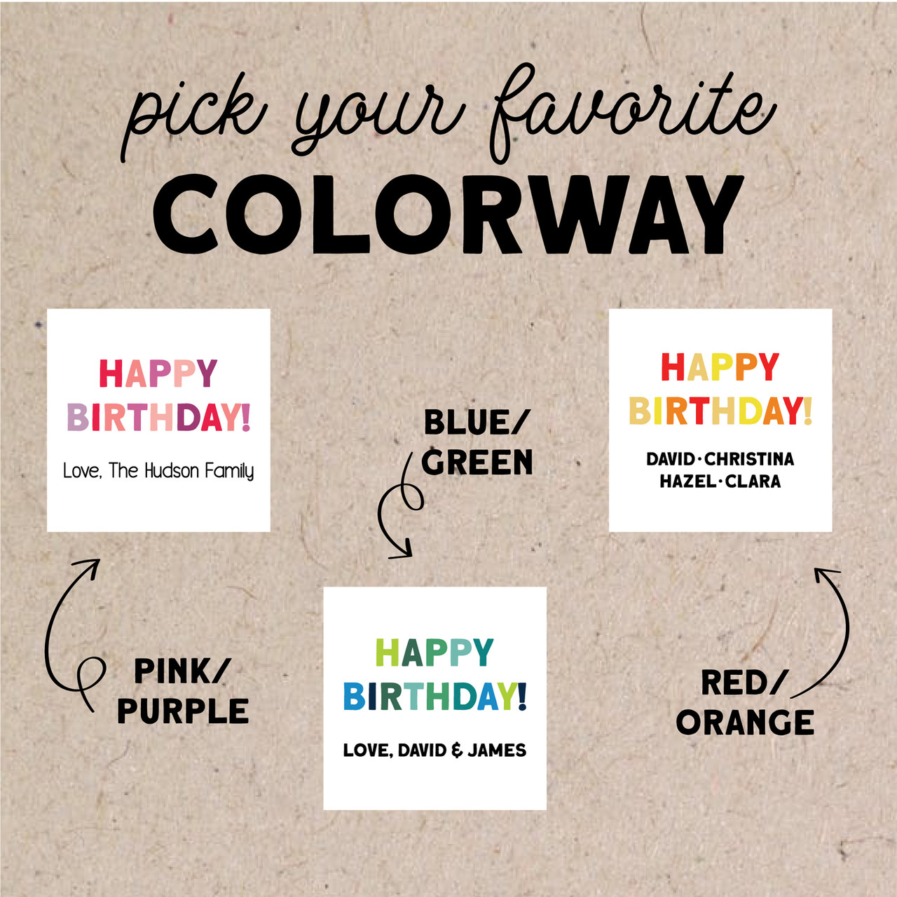 Personalized Happy Birthday Gift Stickers