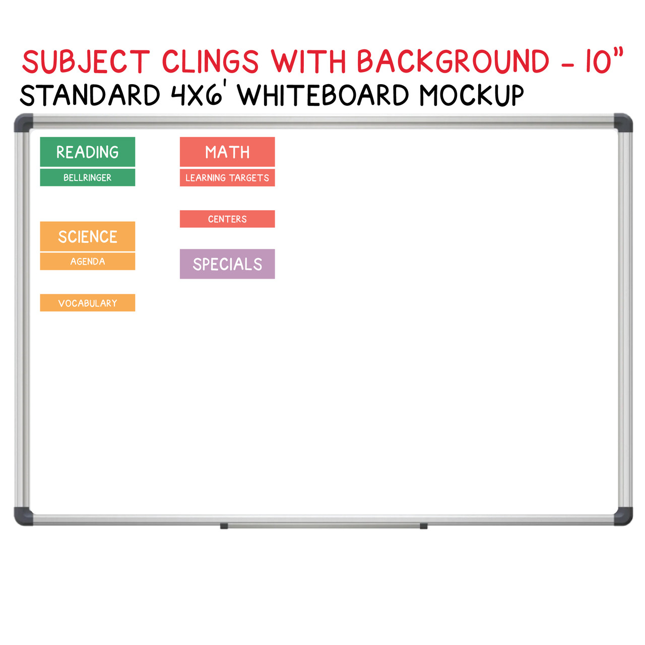 Classroom Subject Clings