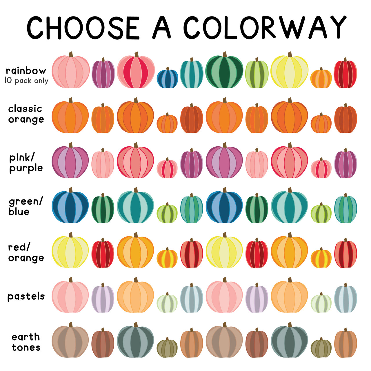 Fall Pumpkin and Jack-o'-Lantern Whiteboard Clings